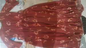 Upto 40 Chest Size Rust Maroon Colour Gown Length Is 54