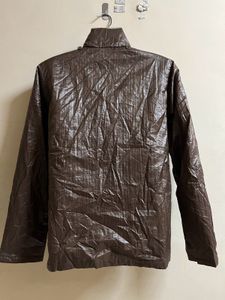 Shinny Brown High Neck Jacket💖