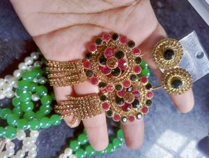 Two Pair Of Chandbali Earrings