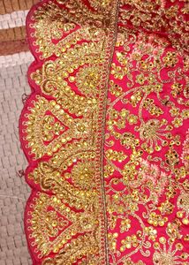 Bridal Lehanga With Blouse And Net Dupatta