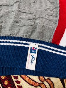 PETER ENGLAND Men Colorblock, Striped Grey Sweater