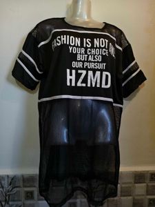 Size Large/ XL 36-40 inches Stylish Black Mesh Top