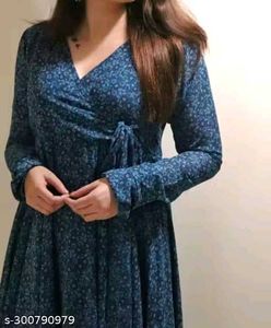 Elegant Blue Ethnic Gown