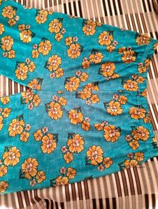Blue Floral Plazzo