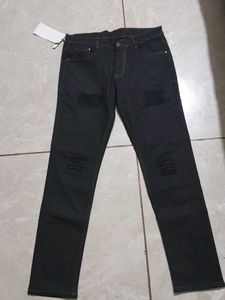 V. Gold Black Jeans For Men