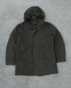 H&M Black Hooded Parka - Size L