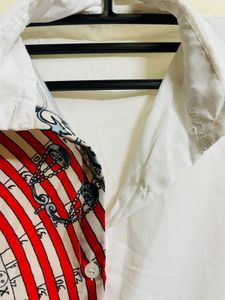 Women Graphic Printed White Shirt