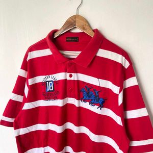 Vintage Striped Polo Shirt