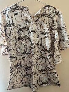 Abstract Print Blouse