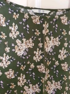 Olive Green Casual Top