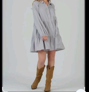 Zara Tiered Shirt Dress