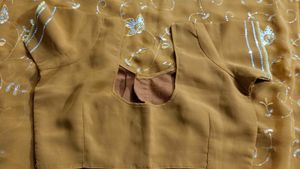 Party Wear Sari With Blouse