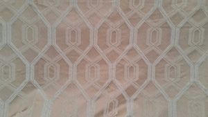 Beige Geometric Curtain Panel