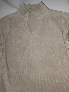 Cozy Beige Cord Set