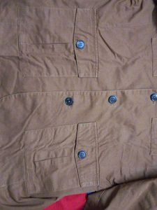 R&amp;G Brown Button-Up Thick Shirt