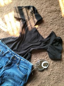 Black cute top