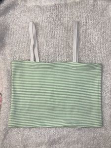 Green Crop Top