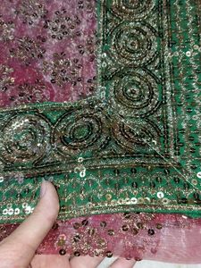 Party Wear Sequin Saree