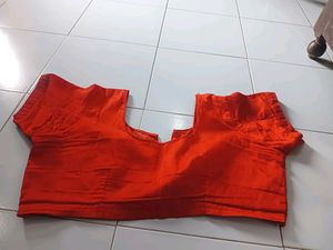 Printed Saree With Stitched Blouse