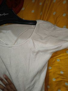 White Long Sleeve Top