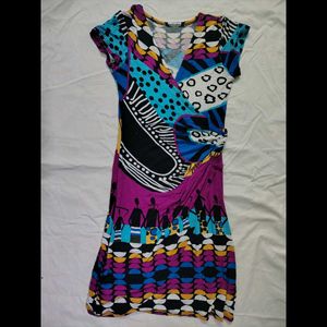 Colorful Print Dress
