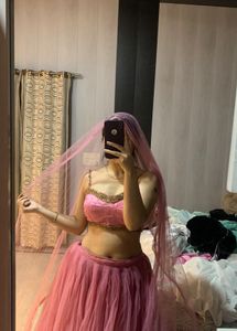 Pink Lehenga Choli Set🎀💖🦋