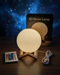 3D Moon Lamp with Remote Control
