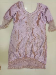 Silk Embroidery Kurti