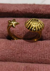 Sea Shell Adjustable Ring