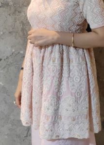 Pink Lucknowi Co-ord Set