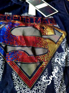 Superman Shainy Tshirt For Kids 5 To 7 Year