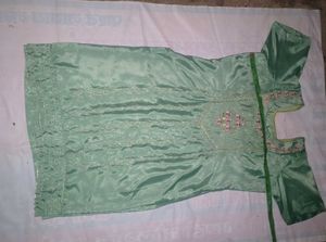 Green Embroidered Salwar Suit