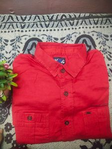 Red Clr Shirt For Men