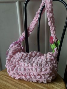 pastel pink cloud handbag