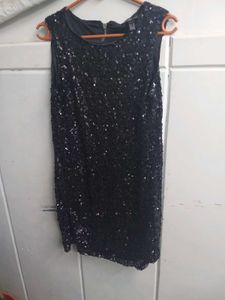 Mango BlackSequin Party Dress
