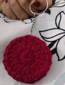 Crochet Oreo Keychain 😍