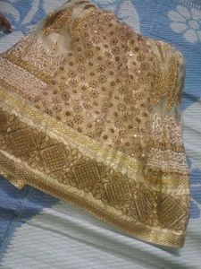 Gorgeous Gold Embroidered Anarkali Dress
