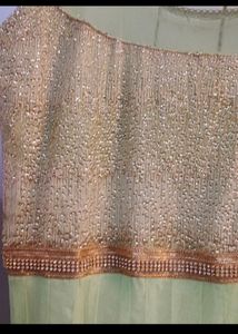 Olive Green Net Gown