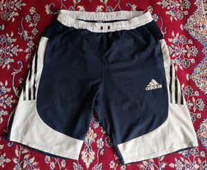 Adidas Navy & White Athletic Shorts