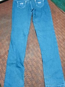Embroidered Denim Jeans
