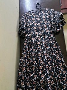 Print Dress Black