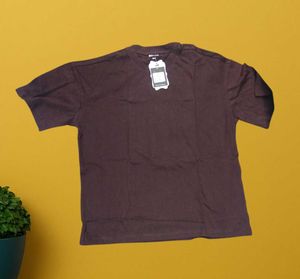 H-69 Size-46 Brown Crop Top