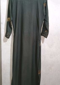 Olive Green Tunic with Gold Details