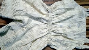 White patterned Top baby
