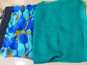 Stunning Sea Blue Saree