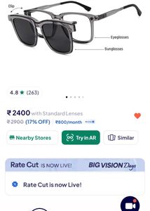 lenskart Clip-on Sunglasses dual use