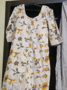 Floral Print Kurti with Pants Set
