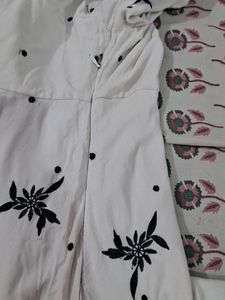 White Embroidered Party Dress