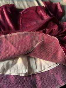 Wine Wedding Wear Fancy Frok Baby