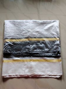 Striped Metallic Scarf